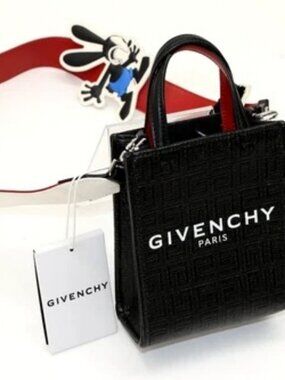 Givenchy X DISNEY Coated Canvas Oswald Mini Vertical G-Tote - Black
